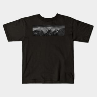 Shrouded Rocky Mountains Kids T-Shirt